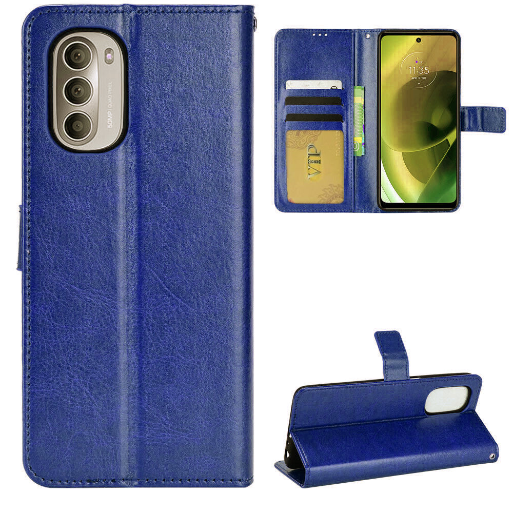 Leather Folio Wallet Case for Motorola Moto G Stylus 5G (2022) Leather Folio Wallet Case for Motorola Moto G Stylus 5G (2022)